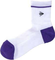 ダンロップ DUNLOP テニス メンズソックス   ハーフ   TPO6633 900 ブラック