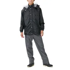 【新品】 Winter Cherry(ウィンターチェリー)レインスーツ 総裏メッシュ アウトドア 作業用 通勤 通学 ディフェンドレインスーツ 3293 ブラック 3L 1