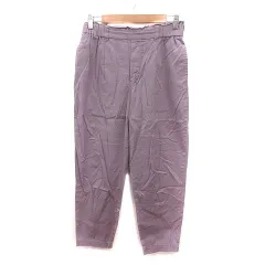 スタディオクリップ Studio Clip テーパードパンツ 麻混 リネン混 M 紫 ラベンダー /MS