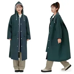 【新品】 [CITER] レインコート メンズ レディース 2025新型 二重透明レインバイザー 自転車 リュック対応 レインウェア レインポンチョ カッパ ロング丈 大きいサイズ 雨合羽 通学 防水 防風 超撥水 雨具 雨衣 梅雨対策 男女兼用 通勤 収 1