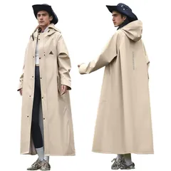 【新品】 [Joyasslly] レインコート レインウェア レインスーツ アウトドア 超軽量＆速乾 カッパ リュック対応 多機能 雨合羽 雨具 透湿 撥水 バイク 自転車 レインポンチョ 通勤 通学 防風防水 男女兼用 収納袋付き 3色 (アプリコット  0