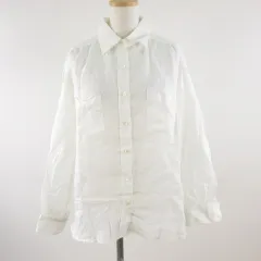 ハリス HARRISS リネンシャツ ブラウス 長袖 オフホワイト 白 36 *T111のサムネイル