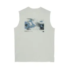 【新品】THE NORTH FACE ザノースフェイス S/L GTD Melange Graphic Crew NT12676 グレイッシュホワイト メンズ スリーブレス GTDメランジグラフィッククルー タンクトップ Tシャツ ノースリーブ カットソー ト