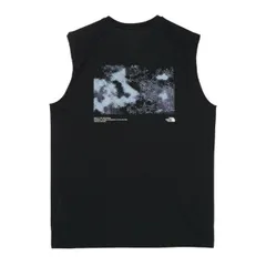 【新品】THE NORTH FACE ザノースフェイス S/L GTD Melange Graphic Crew NT12676 ブラック メンズ スリーブレス GTDメランジグラフィッククルー タンクトップ Tシャツ ノースリーブ カットソー トレラン トレ