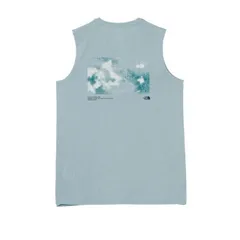 【新品】THE NORTH FACE ザノースフェイス S/L GTD Melange Graphic Crew NT12676 セレスティアルブルー メンズ スリーブレス GTDメランジグラフィッククルー タンクトップ Tシャツ ノースリーブ カットソー ト