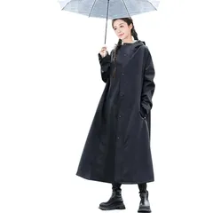 【新品】 [Moerstar] レインコート メンズ レディース ロング レインポンチョ 自転車 バイク ポンチョ 超防水 防雨 防風 梅雨 豪雨対策 耐久性 ポケット付き 男女兼用 カッパ 雨具 雨合羽 通勤 通学 アウトドア おしゃれ 快適 通気性 ( 0