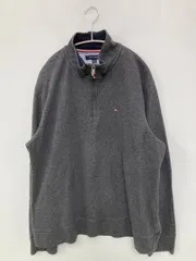 TOMMY HILFIGER トミーヒルフィガー スウェット L/G グレー コットン スウェット 無地 ワンポイント ブランドロゴ 長袖