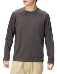 新品 [ミズノ] アウトドアシャツ ブレスサーモ インナー クルーネックシャツ 長袖 吸湿発熱 B2MA2501 メンズ チャコールモク M