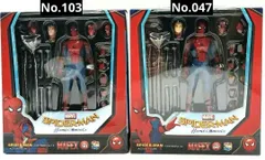 【未使用】MAFEX マフェックス No.047 SPIDER-MAN  HOMECOMING Ver.  MAFEX マフェックス No.103 スパイダーマン ホームカミングバージョン Ver. 1.5  セット  #ma