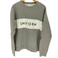 ユニフォームエクスペリメント uniform experiment 19AW COLOR BLOCK CREW NECK SWEAT カラーブロック クルーネックスウェット メンズ JPN：3 のサムネイル