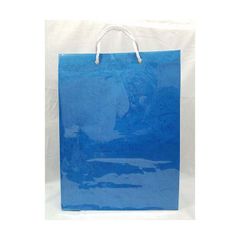 〔まとめ〕 東京ユニオン 手提袋 大コンテナ No-180 あお 〔×3セット〕