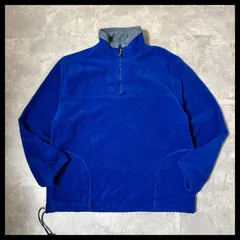ROUNDY RIDGE ハーフジップ フリース L ブルー アウトドア ゆったり