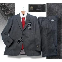 新品10.8万円 大手百貨店扱い 秋冬『CERRUTI チェルッティ 伊製生地』ライトフランネル スーツBB6灰(H) 1070291のサムネイル