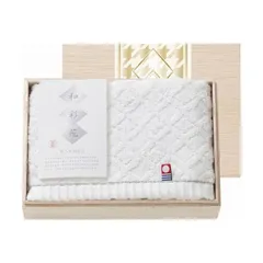 〔5個セット〕 今治タオル 和彩苑 フェイスタオル(国産木箱入) C6072610X5