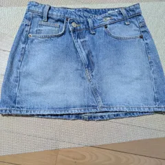 【THE 平成ギャル】アシメフロントデニムミニスカート