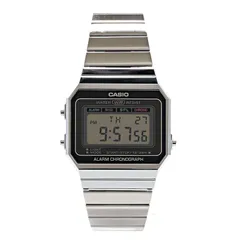 【新品】【１年保証】カシオ 腕時計 メンズ レディース ブラック シルバー チープカシオ A700W-1A CASIO