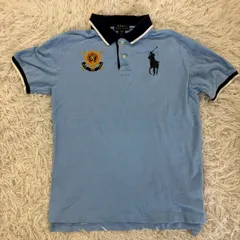 POLO RALPH LAUREN ポロ ラルフ ローレン ビッグポニー エンブレム ポロシャツ 半袖ポロ ロゴ刺繍 キッズ 160cm コットン100%