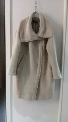 SYSTEM アイボリー カラーのウールコート