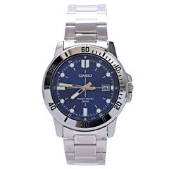 CASIO EF-200 ダイバー 青文字盤 メルセデス針 20気圧防水 稼働 - メルカリ