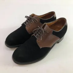 04w6053∞※【中古】 Alden オールデン スエード&カーフ サドルシューズ N9412 ブラック/ブラウン サイズUS8 International Gallery BEAMS 【八王子店】