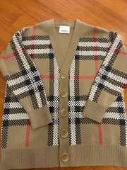 バーバリー チェック パータン カーディガン 6Y