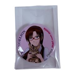 에반게리온 극장판 마키나미 마리 일러스트 리아스 mmts 콜라보레이션 캔 배지 MODE EVANGELION 부록 2012년