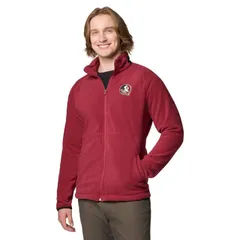 コロンビア メンズ アウター ジャケット・ブルゾン フリース Mens Columbia Garnet Florida State Seminoles Flanker IV Fleece Raglan FullZip Jacket Fsu Red レッド