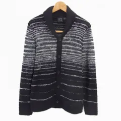 ◇ARMANI EXCHANGE ショールカラー  ニット カーディガン ジャケット ブラック アルマーニ エクスチェンジ メンズ