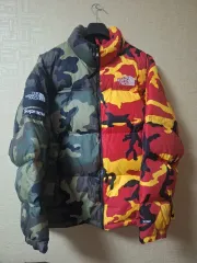 Supreme × THE NORTH FACE Split Nuptse カモ XL