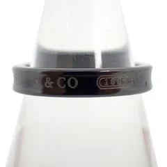 TIFFANY/ティファニー/チタン/ブラック/1837/ナロー/リング/16号/j102-30