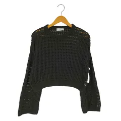 トリコジャンマルク TRICOTS JEAN MARC フランス製 アクリル モヘヤ混 クロップド ニット レディース 表記無 のサムネイル