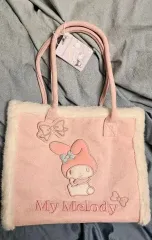 サンリオ マイメロディ ピンク ファー トリミング トートバッグ