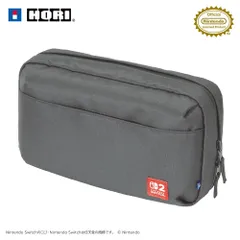 [ホリ] リバーシブルまるごと収納バッグ for Nintendo Switch 2【Switch2・Switch両対応】 グレー×ロイヤルブルー