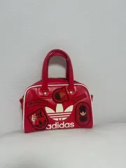 アディダス ミニ ボーリングバッグ ハンドバッグ トートバッグ レッド IY1534
