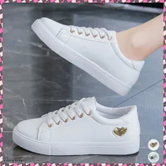 送料無料 ローカットスニーカー レディース ハート レースアップシューズ スポーツ おしゃれ 歩きやすい カジュアル 疲れにくい 通勤通学 運動靴 コンフォート フラットシューズ ウォーキング靴 散歩スニーカー