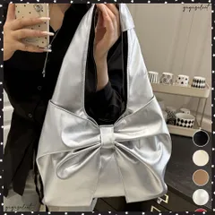 ビッグリボンバッグ ワンショルダートート レディース ワンショルダーバッグ 軽量 肩掛け鞄 PUレザートートバッグ韓国風 大人可愛い ワンハンドルバッグカジュアル おしゃれカバン無地 お出かけ鞄柔らかい リボン手提げバッグ 送料無料