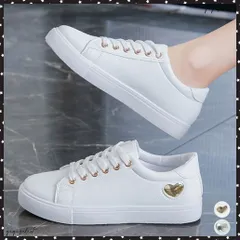 ローカットスニーカー レディース ハート レースアップシューズ スポーツ おしゃれ 歩きやすい カジュアル 疲れにくい 通勤通学 運動靴 コンフォート フラットシューズ ウォーキング靴 散歩スニーカー 送料無料