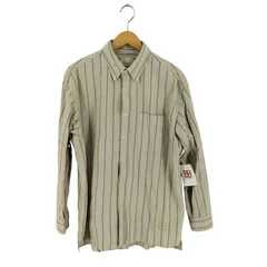 ユニクロジェイダブリューアンダーソン UNIQLO JW ANDERSON オックスフォードオーバーサイズシャツストライプ メンズ  L