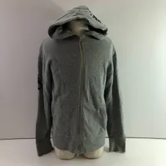 04w6057∞※【中古】 XLARGE エクストララージ ダブルジップ パーカー 0101205 グレー サイズM 綿 【八王子店】