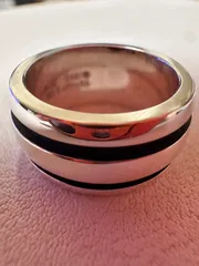 ティファニー ダブルライン グルーブドリング リング 指輪　sv925　8号