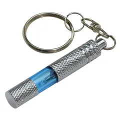 (まとめ）静電気除去キーホルダー ブルー 〔×10セット〕