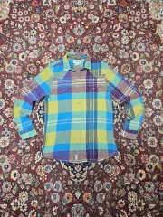 デニムアンドサプライ ラルフローレン マルチカラー ウェスタン チェック シャツ L