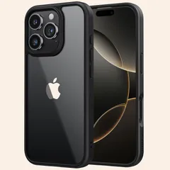 iPhone16ProMax用ケース クリア 黄変防止 耐衝撃 米軍MIL規格 SGS認証 NIMASO PC背面 いPhone16ProMax傷つけ防止 超薄型 軽量 ワイヤレス充電対応 ストラップホール付き アイフォン 16 プロマックス対応（6.9インチ