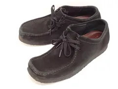 ★4869☆Clarks クラークス WALLABEE ワラビー 26155519 ブラック スエード  ブーツ　UK8