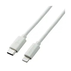 〔5個セット〕エレコム ライトニングケーブル Type-C-Lightning 1m シルバー U2C-APCL10SVX5