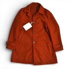 未使用 Jeans Factory Clothes ジーンズファクトリー メルトンコート ステンカラーコート サイズS オレンジ メンズ