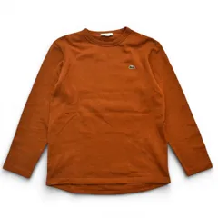 LACOSTE ラコステ 鹿の子地ロングスリーブTシャツ TH074EL サイズUS S メンズ CLASSIC FIT メンズ ブラウン