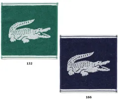 ラコステ LACOSTE ゴルフ クロック タオルチーフ メンズ レディース 男性 女性 25cm コットン100 綿 ビッグサイズ ハンドタオル ゴルフコース ラウンド 打ちっぱなし 練習  LN008J 166 NAVYBLUE