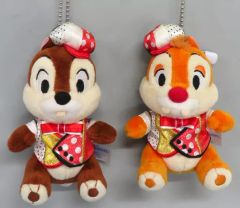 [중고] 봉제인형 칩 & 데일 봉제인형 배지 세트 [Very Very MINNIE!-베리·베리·미니!-] 도쿄 디즈니랜드 한정