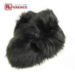 LOEWE ロエベ マフラー ファー ティペット フォックスファー ブラック系